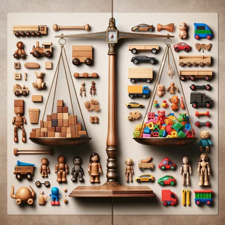 Wooden vs. Plastic Toys