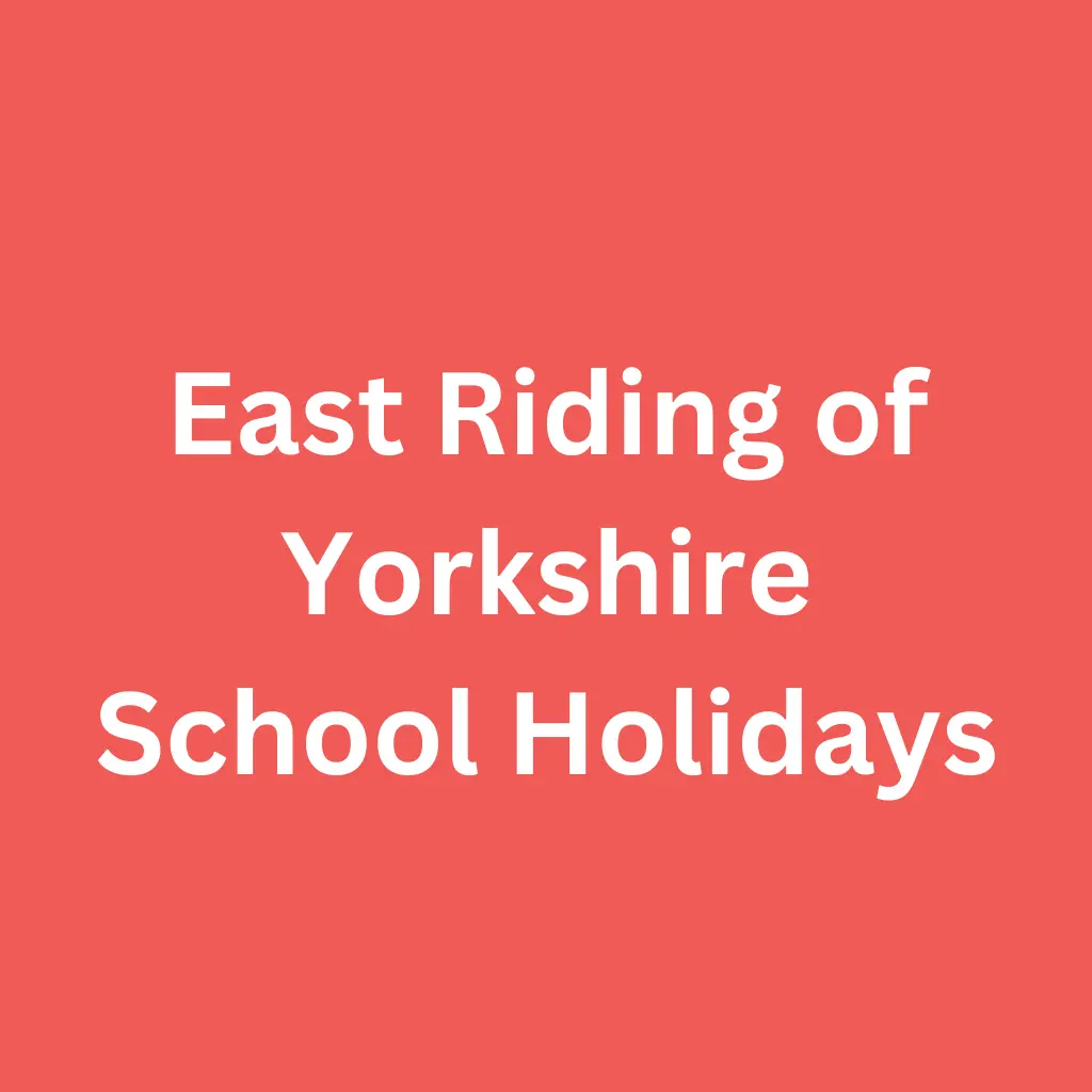East Riding of Yorkshire School Holidays