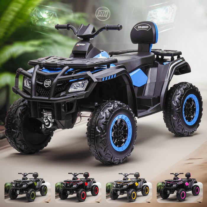 RiiRoo 24V Fortress Battery Electric Quad ATV Kids Ride On Car