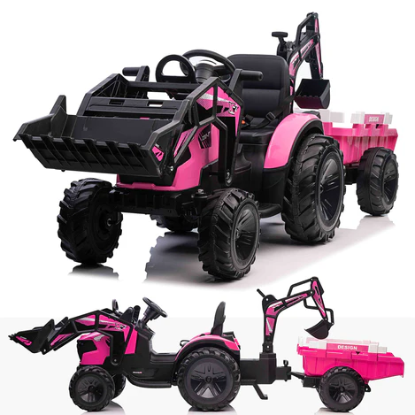 RiiRoo 24V Battery Electric Tractor Digger For Kids Ride On Review